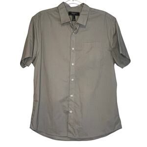Gray Button Up L